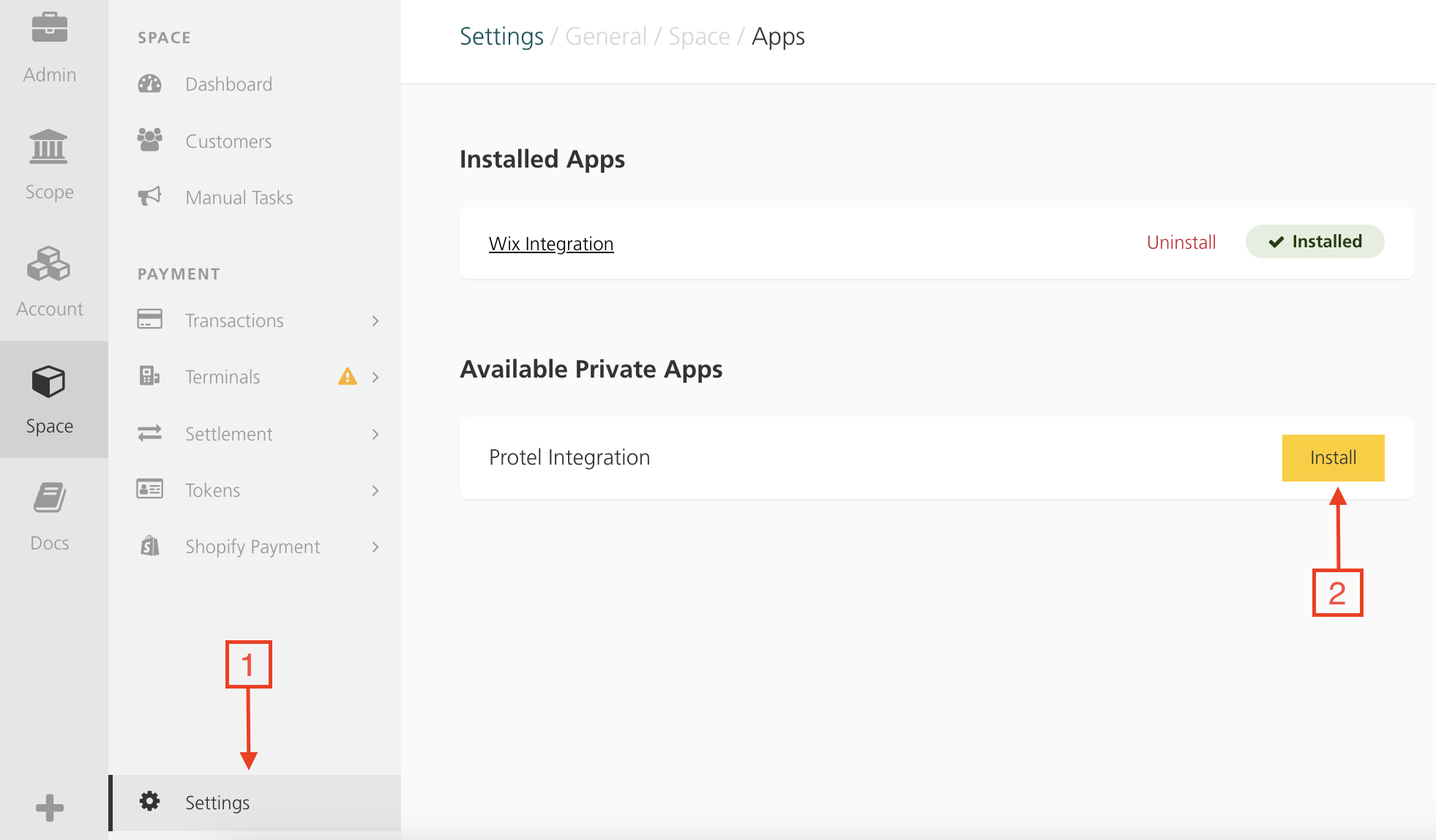 Installer l'application Wix